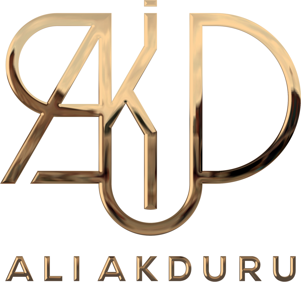 Ali Akduru gold monogram logo