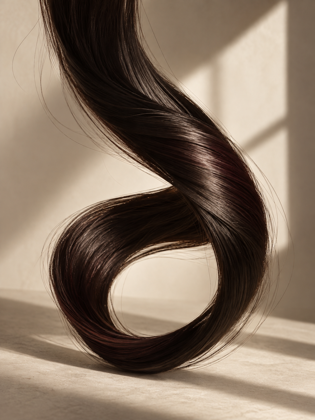 AI artwork of an espresso hair sculpture